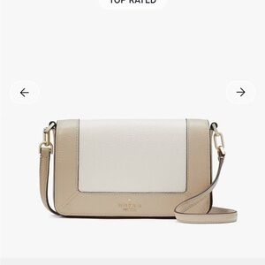 kate spade Elegant Cream and Tan Crossbody Bag